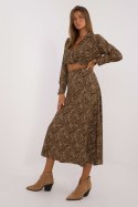 Spódnica Komplet Model DHJ-KMPL-19586-1.53 Dark Beige - Italy Moda Italy Moda Spódnica Komplet Model DHJ-KMPL-19586-1.53 Dark Beige - Italy Moda Italy Moda