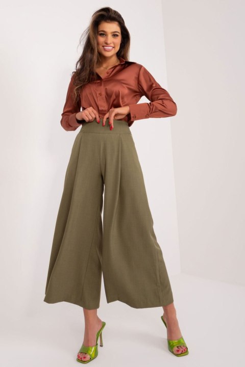 Spodnie Damskie Model DHJ-SP-7723.09 Khaki - Italy Moda Italy Moda Spodnie Damskie Model DHJ-SP-7723.09 Khaki - Italy Moda Italy Moda
