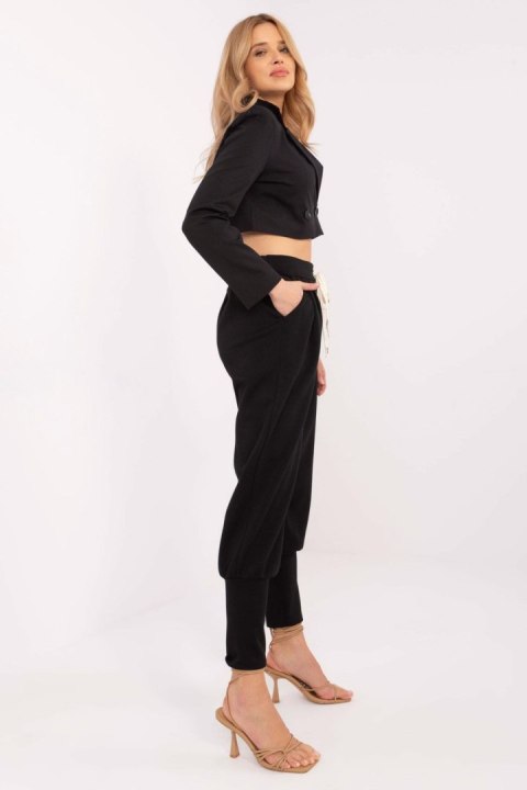 Spodnie Dresowe Model MI-SP-61700.80P Black - Italy Moda Italy Moda Spodnie Dresowe Model MI-SP-61700.80P Black - Italy Moda Italy Moda
