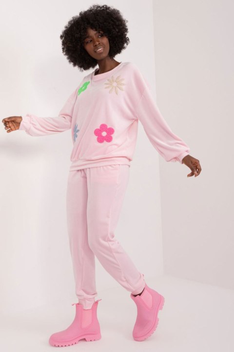Spodnie Komplet Model DHJ-KMPL-8655.05 Light Pink - Italy Moda Italy Moda Spodnie Komplet Model DHJ-KMPL-8655.05 Light Pink - Italy Moda Italy Moda