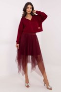 Sukienka Komplet Model MI-KMPL-M5359.79P Bordo - Italy Moda Italy Moda Sukienka Komplet Model MI-KMPL-M5359.79P Bordo - Italy Moda Italy Moda