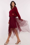 Sukienka Komplet Model MI-KMPL-M5359.79P Bordo - Italy Moda Italy Moda Sukienka Komplet Model MI-KMPL-M5359.79P Bordo - Italy Moda Italy Moda