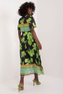 Sukienka Model DHJ-SK-11331-5.19 Black/Green - Italy Moda Italy Moda Sukienka Model DHJ-SK-11331-5.19 Black/Green - Italy Moda Italy Moda