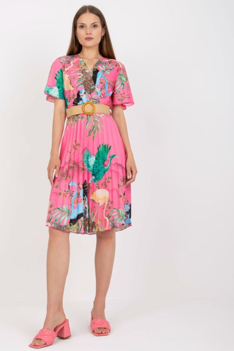 Sukienka Model DHJ-SK-15817.32 Pink - Italy Moda Italy Moda Sukienka Model DHJ-SK-15817.32 Pink - Italy Moda Italy Moda