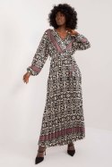 Sukienka Model DHJ-SK-16656.13X Black/Beige - Italy Moda Italy Moda Sukienka Model DHJ-SK-16656.13X Black/Beige - Italy Moda Italy Moda