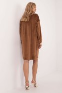 Sukienka Model DHJ-SK-19890.86P Light Brown - Italy Moda Italy Moda Sukienka Model DHJ-SK-19890.86P Light Brown - Italy Moda Italy Moda