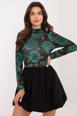 Sukienka Model DHJ-SK-19959.35 Black/Green - Italy Moda Italy Moda