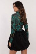 Sukienka Model DHJ-SK-19959.35 Black/Green - Italy Moda Italy Moda Sukienka Model DHJ-SK-19959.35 Black/Green - Italy Moda Italy Moda