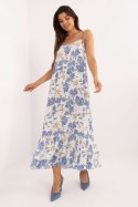 Sukienka Model DHJ-SK-7772.25 White/Blue - Italy Moda Italy Moda Sukienka Model DHJ-SK-7772.25 White/Blue - Italy Moda Italy Moda