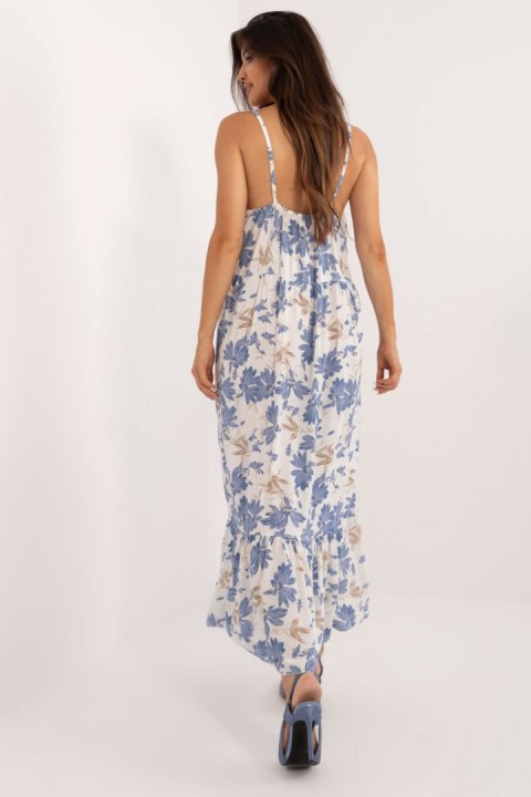 Sukienka Model DHJ-SK-7772.25 White/Blue - Italy Moda Italy Moda Sukienka Model DHJ-SK-7772.25 White/Blue - Italy Moda Italy Moda