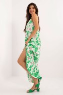 Sukienka Model DHJ-SK-7772.25 White/Green - Italy Moda Italy Moda Sukienka Model DHJ-SK-7772.25 White/Green - Italy Moda Italy Moda