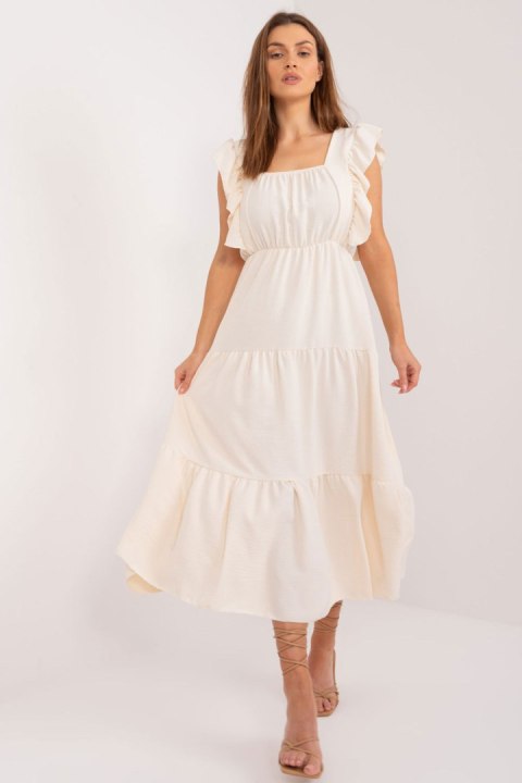 Sukienka Model DHJ-SK-8352.04 Light Beige - Italy Moda Italy Moda Sukienka Model DHJ-SK-8352.04 Light Beige - Italy Moda Italy Moda