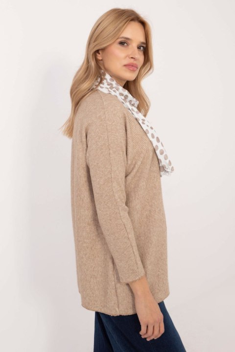 Sweter Damski Model DHJ-BZ-19226.91 Camel - Italy Moda Italy Moda Sweter Damski Model DHJ-BZ-19226.91 Camel - Italy Moda Italy Moda
