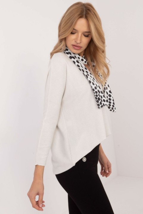 Sweter Damski Model DHJ-BZ-19226.91White - Italy Moda Italy Moda Sweter Damski Model DHJ-BZ-19226.91White - Italy Moda Italy Moda