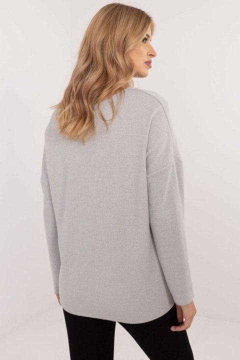 Sweter Damski Model DHJ-BZ-19238.26 Light Grey - Italy Moda Italy Moda Sweter Damski Model DHJ-BZ-19238.26 Light Grey - Italy Moda Italy Moda