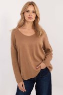Sweter Damski Model DHJ-SW-17690.21 Camel - Italy Moda Italy Moda Sweter Damski Model DHJ-SW-17690.21 Camel - Italy Moda Italy Moda