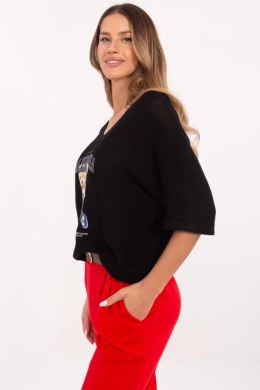 Sweter Damski Model MI-SW-2101.06 Black - Italy Moda Italy Moda