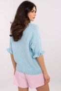 Sweter Damski Model MI-SW-2913.99 Light Blue - Italy Moda Italy Moda Sweter Damski Model MI-SW-2913.99 Light Blue - Italy Moda Italy Moda