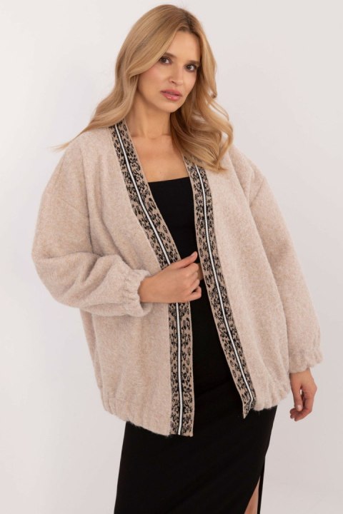 Sweter Kardigan Model DHJ-NA-A8500.11P Beige - Italy Moda Italy Moda Sweter Kardigan Model DHJ-NA-A8500.11P Beige - Italy Moda Italy Moda