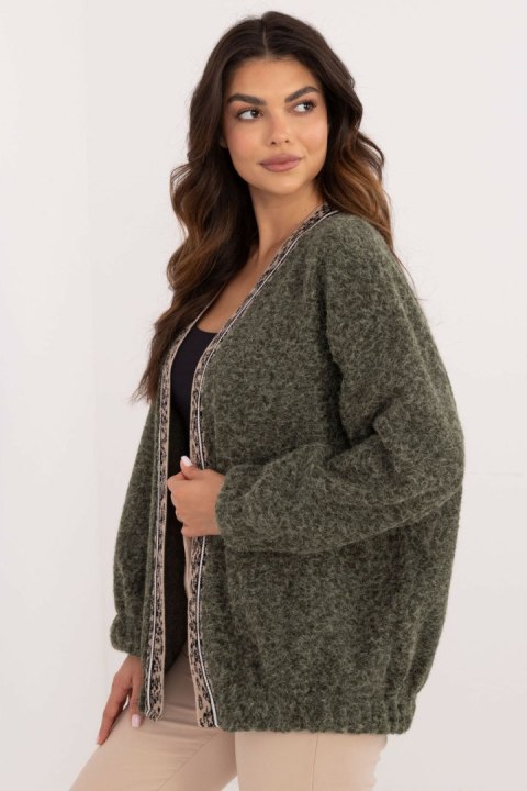 Sweter Kardigan Model DHJ-NA-A8500.11P Khaki - Italy Moda Italy Moda Sweter Kardigan Model DHJ-NA-A8500.11P Khaki - Italy Moda Italy Moda