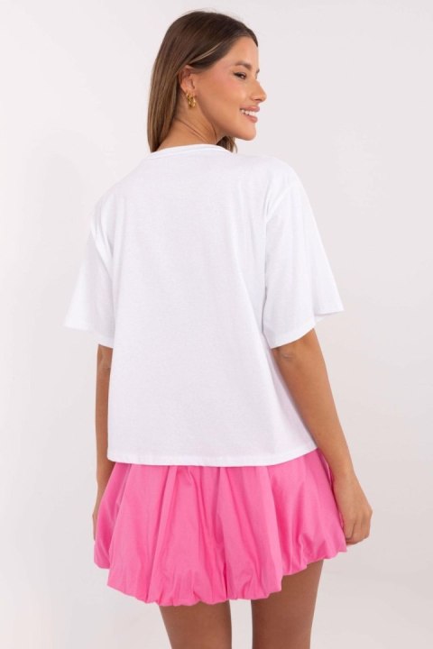 T-shirt Damski Model MI-TS-M745.33 White - Italy Moda Italy Moda T-shirt Damski Model MI-TS-M745.33 White - Italy Moda Italy Moda