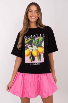 Tshirt Damski Model MI-TS-M745-1.37 Black - Italy Moda Hurtownia odzieży on-line, moda damska, bielizna i obuwie dla kobiet - Ma Italy Moda