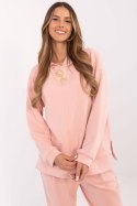 Bluza Damska Model DHJ-BL-20510.68 Brzoskwinia - Italy Moda Italy Moda Bluza Damska Model DHJ-BL-20510.68 Brzoskwinia - Italy Moda Italy Moda