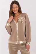 Bluza Damska Model MI-BL-61789.24 Dark Beige - Italy Moda Italy Moda Bluza Damska Model MI-BL-61789.24 Dark Beige - Italy Moda Italy Moda