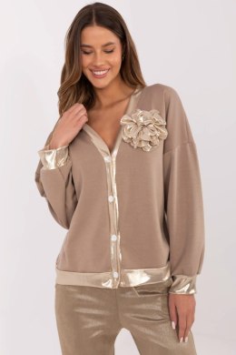 Bluza Damska Model MI-BL-61789.24 Dark Beige - Italy Moda Italy Moda