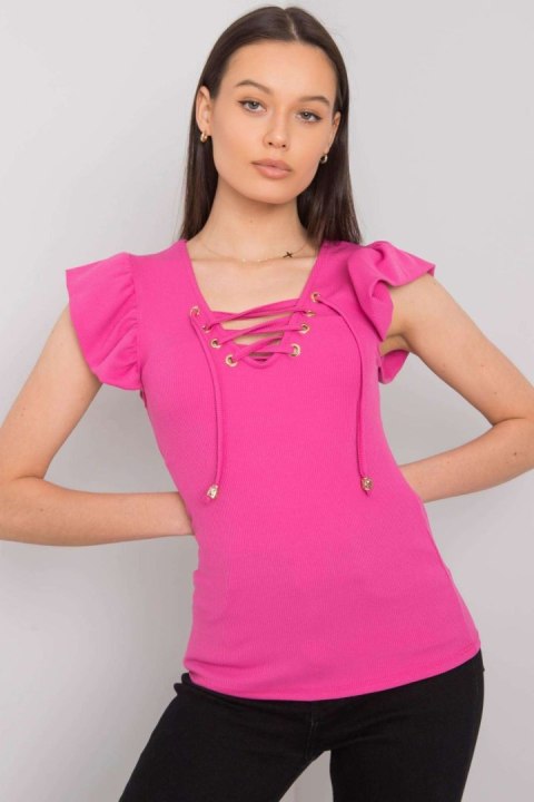 Bluzka Model DHJ-BZ-13301.34P Pink - Italy Moda Italy Moda Bluzka Model DHJ-BZ-13301.34P Pink - Italy Moda Italy Moda