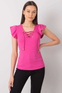 Bluzka Model DHJ-BZ-13301.34P Pink - Italy Moda Italy Moda Bluzka Model DHJ-BZ-13301.34P Pink - Italy Moda Italy Moda