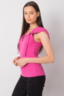 Bluzka Model DHJ-BZ-13301.34P Pink - Italy Moda Italy Moda Bluzka Model DHJ-BZ-13301.34P Pink - Italy Moda Italy Moda