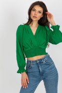 Bluzka Model DHJ-BZ-13866.92P Green - Italy Moda Italy Moda Bluzka Model DHJ-BZ-13866.92P Green - Italy Moda Italy Moda