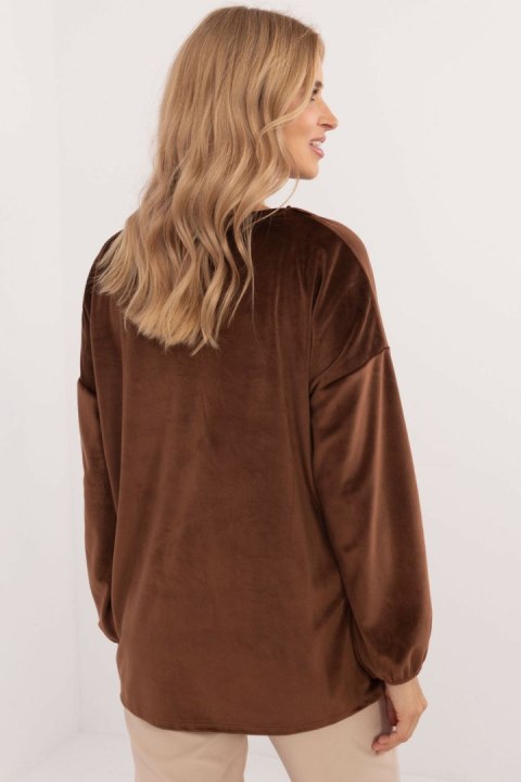 Bluzka Model DHJ-BZ-19902.49P Brown - Italy Moda Italy Moda Bluzka Model DHJ-BZ-19902.49P Brown - Italy Moda Italy Moda