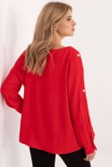 Bluzka Model MI-BZ-98684.89 Red - Italy Moda Italy Moda Bluzka Model MI-BZ-98684.89 Red - Italy Moda Italy Moda