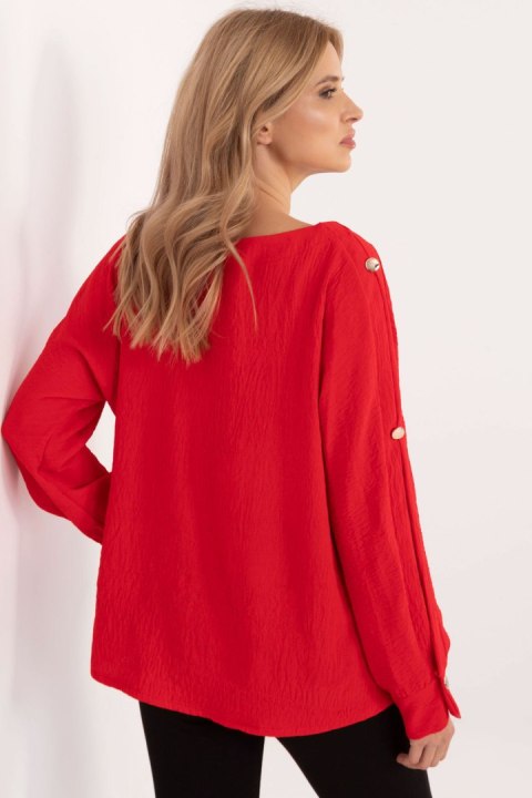 Bluzka Model MI-BZ-98684.89 Red - Italy Moda Italy Moda Bluzka Model MI-BZ-98684.89 Red - Italy Moda Italy Moda