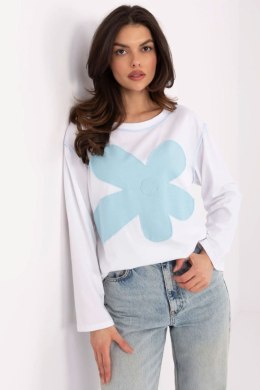 Bluzka Model MI-BZ-M6169.03 White/Blue - Italy Moda Italy Moda