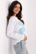 Bluzka Model MI-BZ-M6169.03 White/Blue - Italy Moda Italy Moda Bluzka Model MI-BZ-M6169.03 White/Blue - Italy Moda Italy Moda