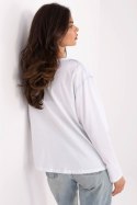 Bluzka Model MI-BZ-M6169.03 White/Blue - Italy Moda Italy Moda Bluzka Model MI-BZ-M6169.03 White/Blue - Italy Moda Italy Moda