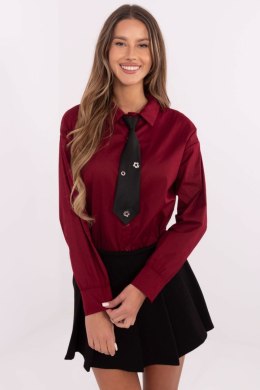 Koszula Damska Model DHJ-KS-9213.86 Bordo - Italy Moda Italy Moda