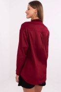 Koszula Damska Model DHJ-KS-9213.86 Bordo - Italy Moda Italy Moda Koszula Damska Model DHJ-KS-9213.86 Bordo - Italy Moda Italy Moda