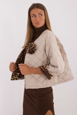 Kurtka Damska Model DHJ-KR-A8357.50 Beige - Italy Moda Italy Moda