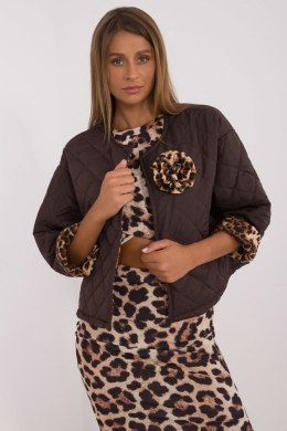 Kurtka Damska Model DHJ-KR-A8357.50 Dark Brown - Italy Moda Italy Moda