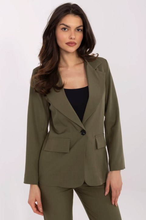 Marynarka Model DHJ-MA-18736.12 Khaki - Italy Moda Italy Moda Marynarka Model DHJ-MA-18736.12 Khaki - Italy Moda Italy Moda