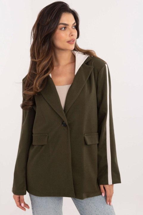 Marynarka Model DHJ-MA-A8398.14X Khaki - Italy Moda Italy Moda Marynarka Model DHJ-MA-A8398.14X Khaki - Italy Moda Italy Moda