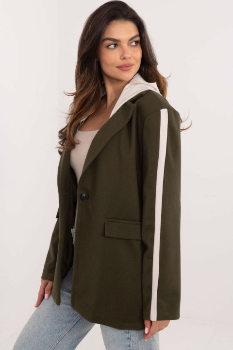 Marynarka Model DHJ-MA-A8398.14X Khaki - Italy Moda Italy Moda Marynarka Model DHJ-MA-A8398.14X Khaki - Italy Moda Italy Moda