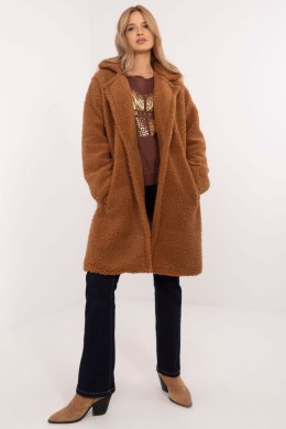 Płaszcz Damski Model DHJ-PL-19991.86 Light Brown - Italy Moda Italy Moda