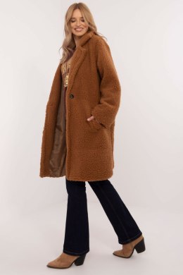 Płaszcz Damski Model DHJ-PL-19991.86 Light Brown - Italy Moda Italy Moda