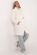 Płaszcz Damski Model DHJ-PL-19991.93P Ecru - Italy Moda Italy Moda Płaszcz Damski Model DHJ-PL-19991.93P Ecru - Italy Moda Italy Moda
