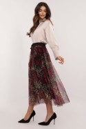 Spódnica Model DHJ-SD-19981-1.01 Bordo - Italy Moda Italy Moda Spódnica Model DHJ-SD-19981-1.01 Bordo - Italy Moda Italy Moda